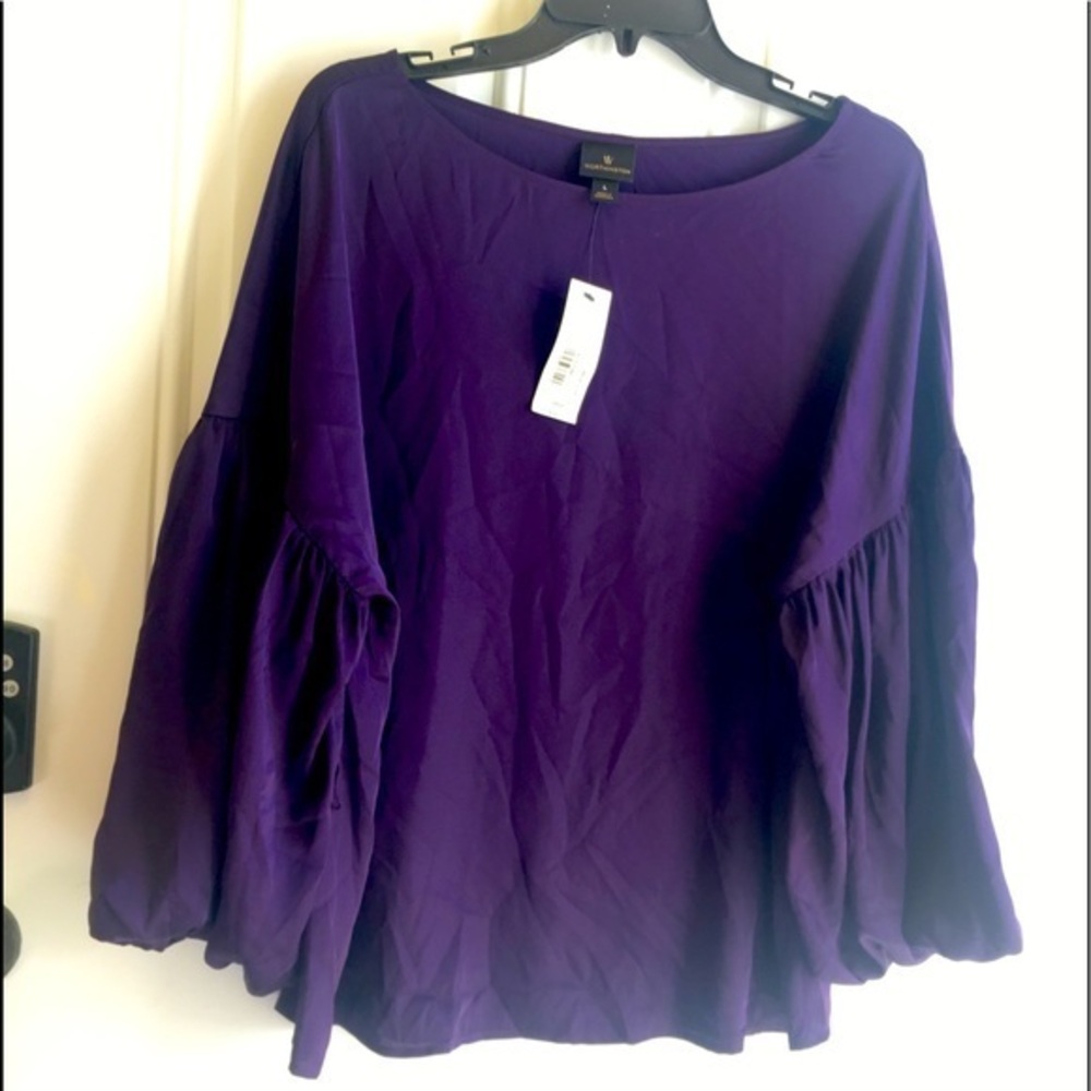 Worthington Purple Big sleeved Shirt new with tags